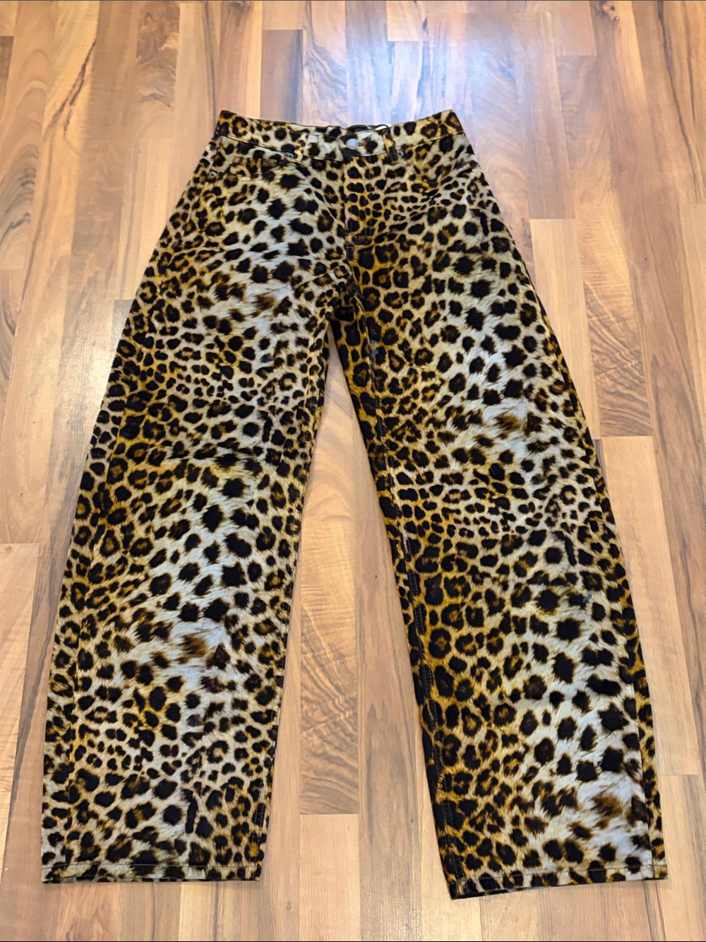 Zara Leopard Print Ballon Leopard Pant NWT